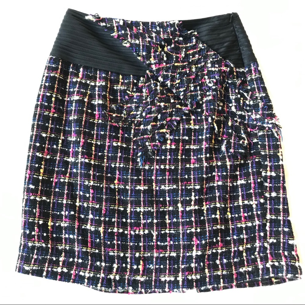 ANTHROPOLOGIE Bow Tweed Skirt by Taikonhu